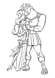 plansa de colorat hercule #11
