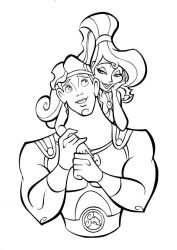 plansa de colorat hercule #12