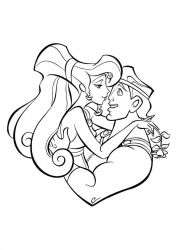 plansa de colorat hercule #13