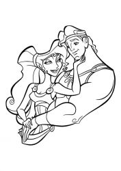 plansa de colorat hercule #14