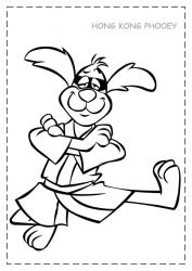 plansa de colorat hong kong phooey #1