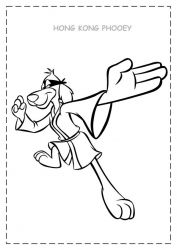 plansa de colorat hong kong phooey #2