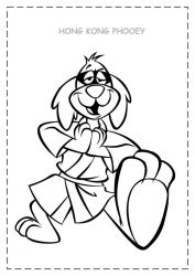 plansa de colorat hong kong phooey #3