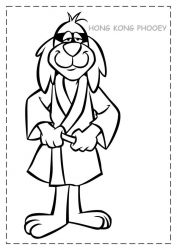 plansa de colorat hong kong phooey #4