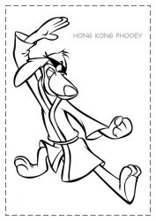 plansa de colorat hong kong phooey #5