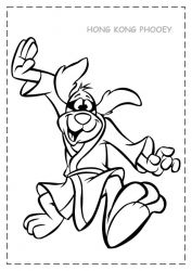 plansa de colorat hong kong phooey #7