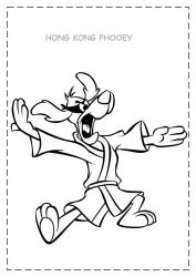 plansa de colorat hong kong phooey #9