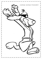 plansa de colorat hong kong phooey #11