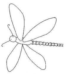 plansa de colorat insecte #18