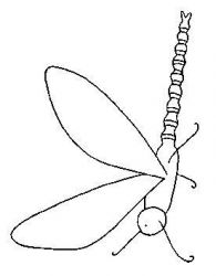 plansa de colorat insecte #20