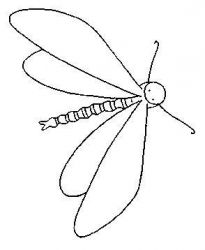 plansa de colorat insecte #21