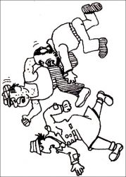 plansa de colorat inspector gadget #5