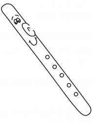 plansa de colorat instrumente muzicale #8