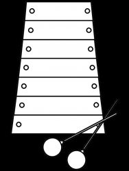 plansa de colorat instrumente muzicale #12