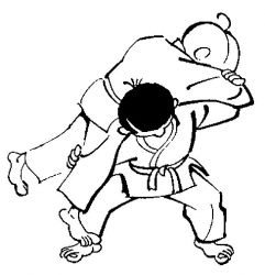 plansa de colorat judo #5