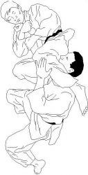 plansa de colorat judo #9