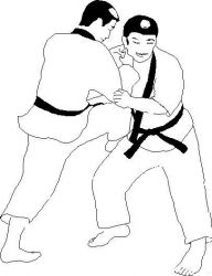 plansa de colorat judo #14