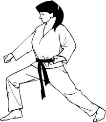 plansa de colorat judo #18