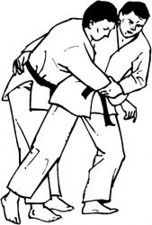 plansa de colorat judo #1