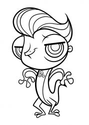 plansa de colorat littlest pet shop #19