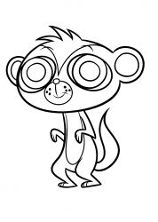 plansa de colorat littlest pet shop #7