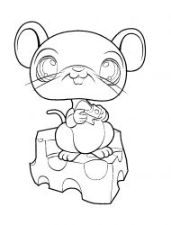 plansa de colorat littlest pet shop #14