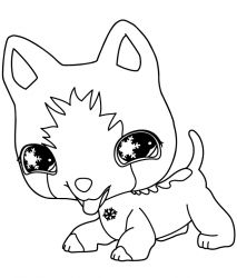 plansa de colorat littlest pet shop #19
