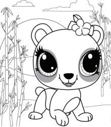 plansa de colorat littlest pet shop #20