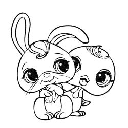 plansa de colorat littlest pet shop #14