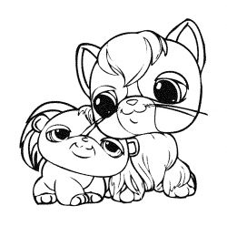 plansa de colorat littlest pet shop #9