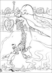plansa de colorat madagascar #20