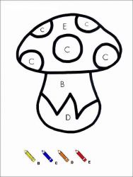plansa de colorat matematica distractiva #2