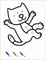 plansa de colorat matematica distractiva #3