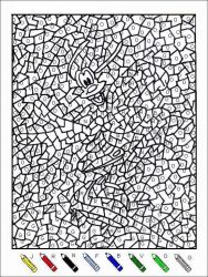 plansa de colorat matematica distractiva #5