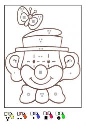 plansa de colorat matematica distractiva #6