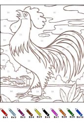 plansa de colorat matematica distractiva #8