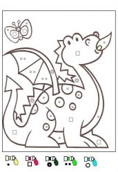 plansa de colorat matematica distractiva #11