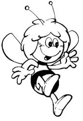 plansa de colorat maya the bee #9