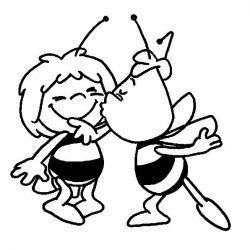 plansa de colorat maya the bee #11