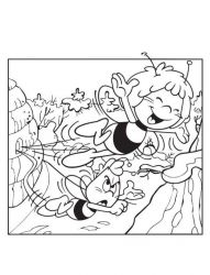 plansa de colorat maya the bee #12