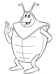 plansa de colorat maya the bee #16