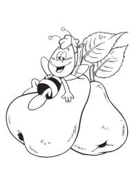 plansa de colorat maya the bee #21