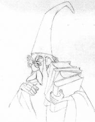 plansa de colorat merlin #13