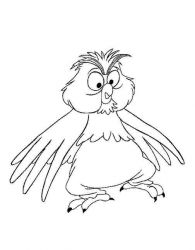 plansa de colorat merlin #15