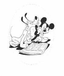 plansa de colorat mickey mouse #12