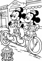 plansa de colorat mickey mouse #17