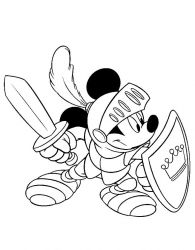 plansa de colorat mickey mouse #21