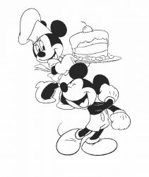 plansa de colorat mickey mouse #2