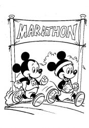 plansa de colorat mickey mouse #6