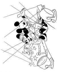 plansa de colorat mickey mouse #7
